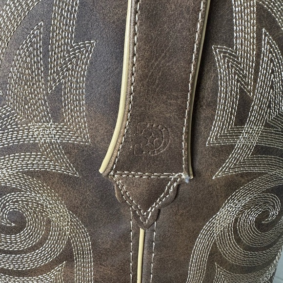 Durango Women’s Western Boots – Size 9.5M Brown Embroidered Leather Rodeo Ready - Picture 4 of 13